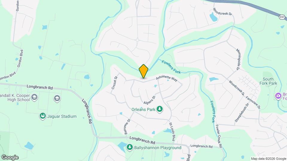 2133 Antoinette Way Mapa y Detalles de la Ubicación