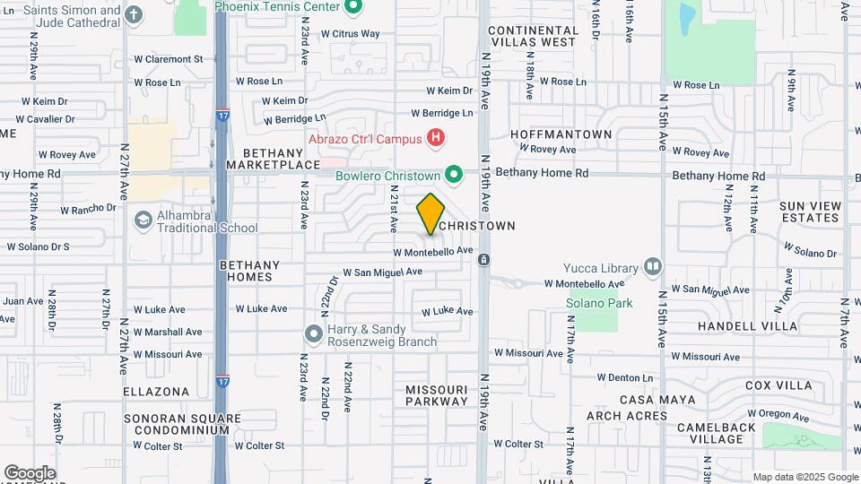 2012 W Solano Dr Map and Location Details
