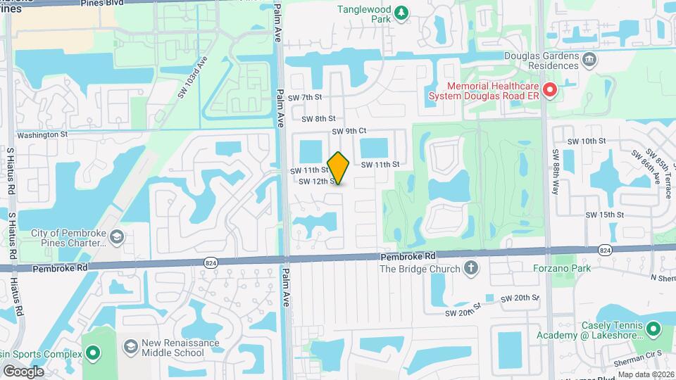 9801 SW 13th Ct Map and Location Details