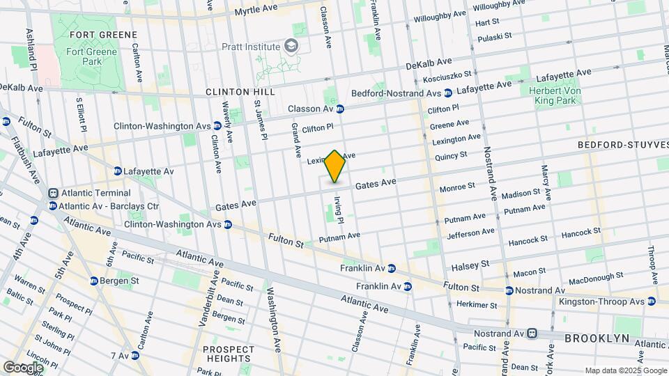185 Gates Ave Mapa y Detalles de la Ubicación