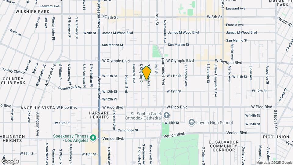 1125 S Ardmore Ave Map and Location Details