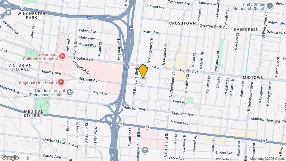 115-127 N Montgomery St Map and Location Details