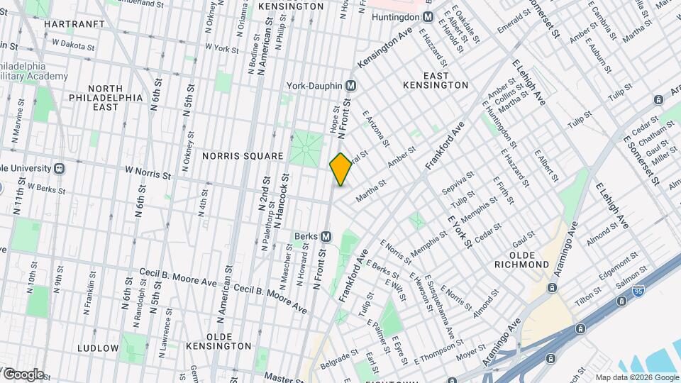 2017 N Front St Mapa y Detalles de la Ubicación