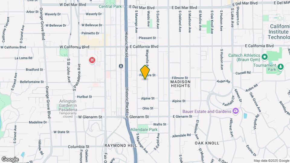 815 Magnolia Ave Map and Location Details