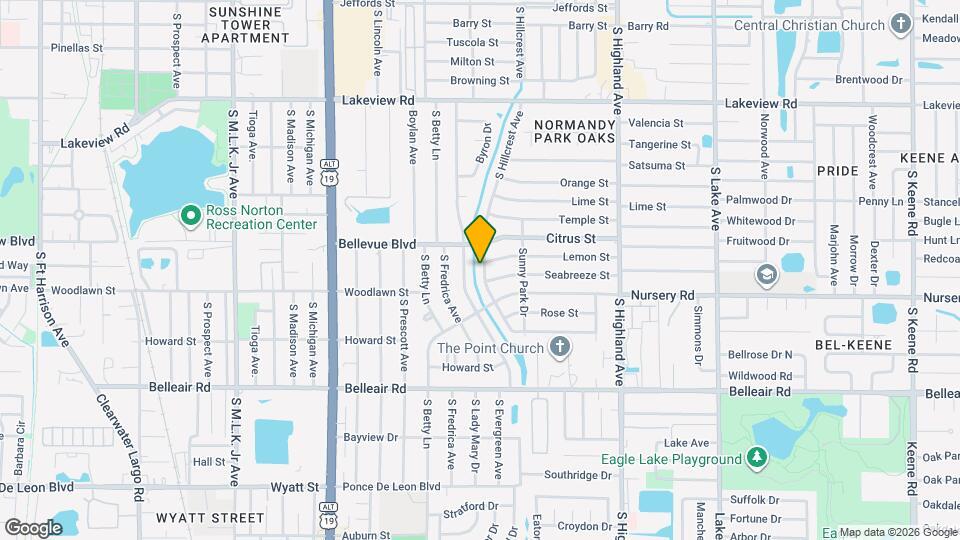 1446 S Hillcrest Ave Map and Location Details