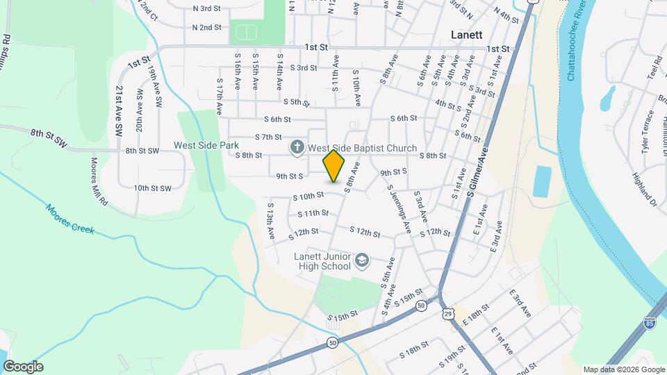 808 S 10th St Map and Location Details
