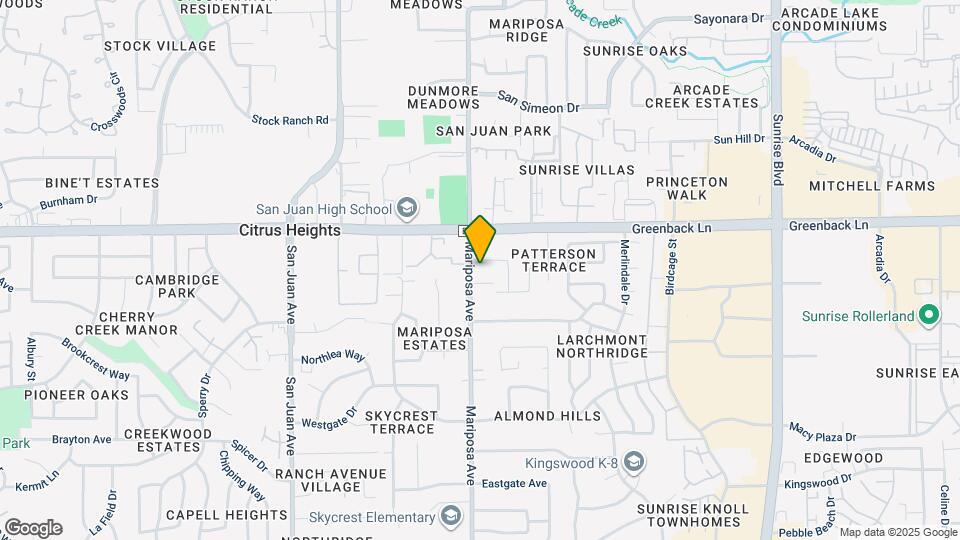 6128 Mariposa Ave Map and Location Details