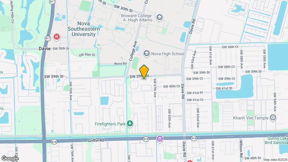 6768 SW 39th Ct Map and Location Details