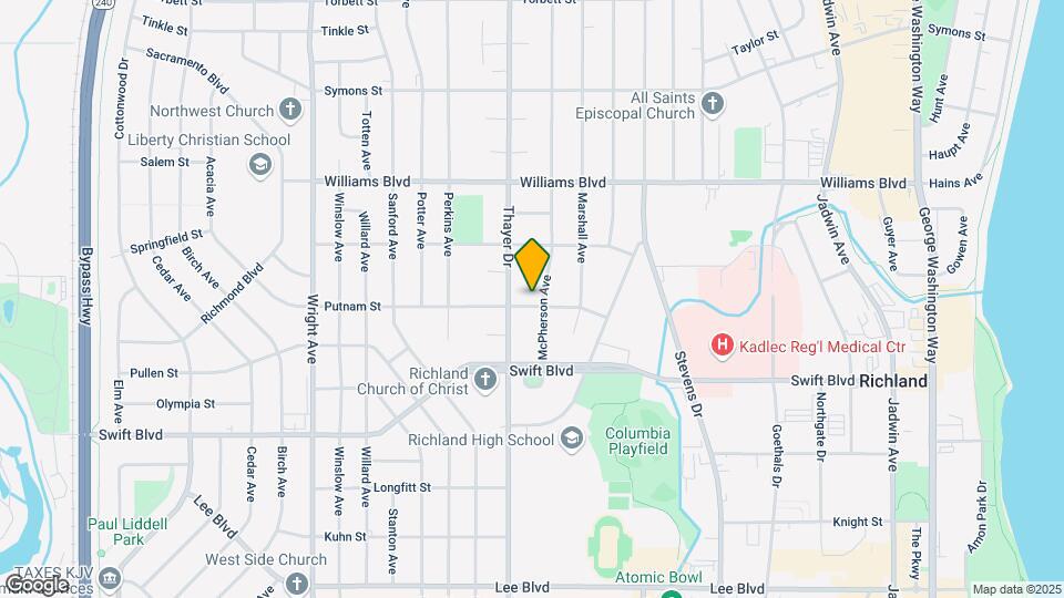 1306 Putnam St Map and Location Details