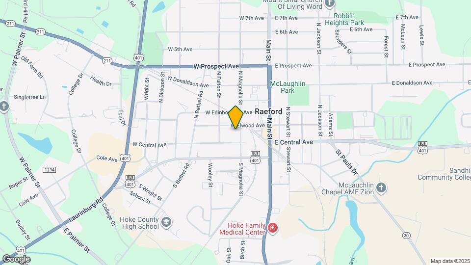 109 N Magnolia St Map and Location Details