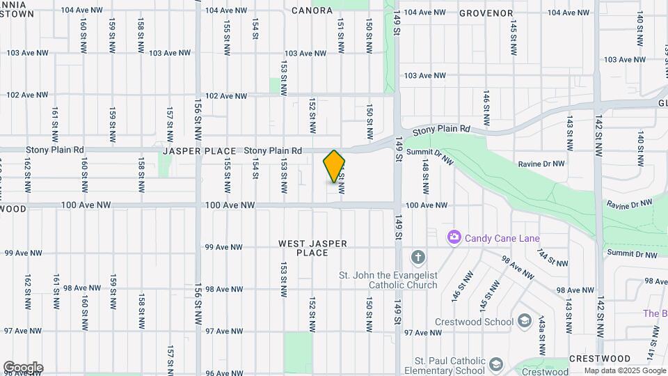 10020 151 St NW Map and Location Details