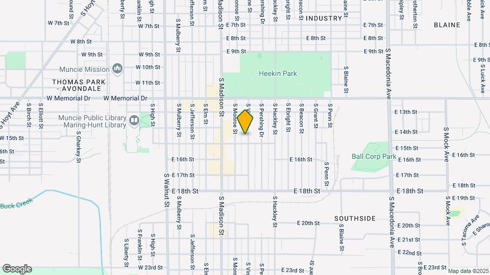 2109 S Vine St Map and Location Details