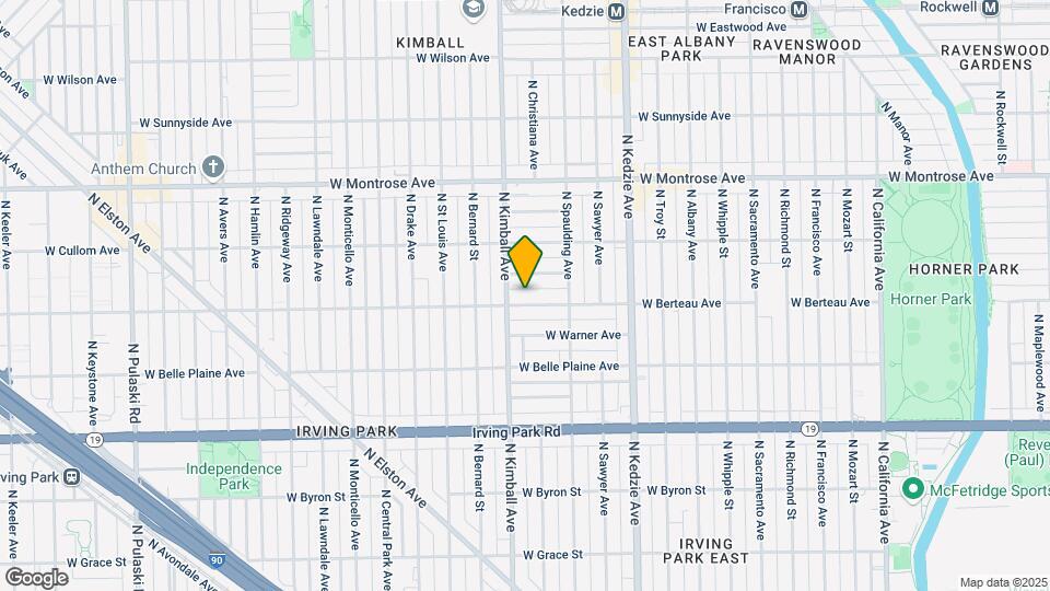 3340 W Berteau Ave-Unit -2W Mapa y Detalles de la Ubicación