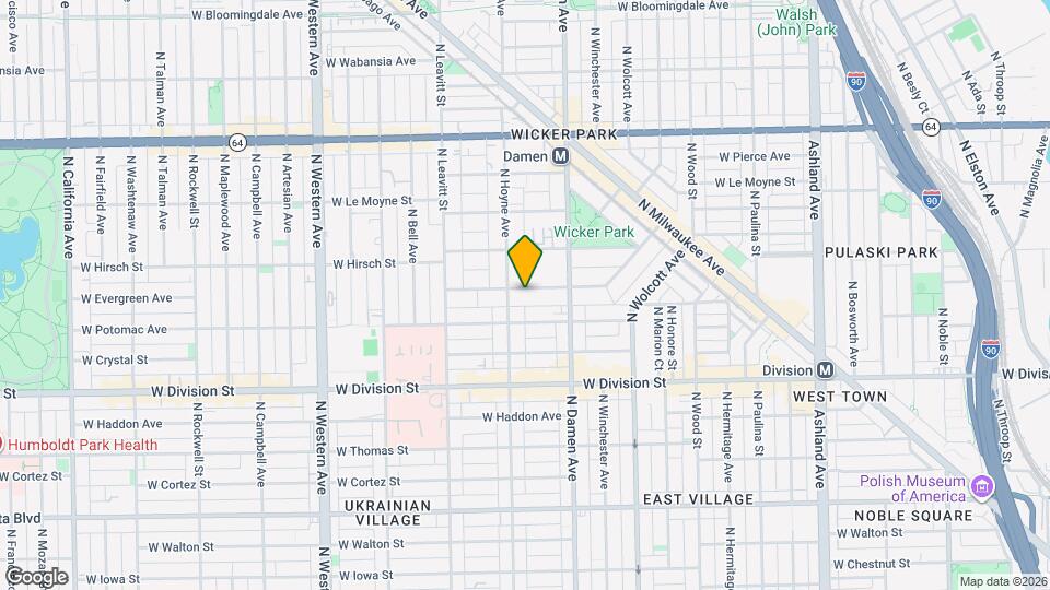 2047 W Evergreen Ave, Unit G Map and Location Details