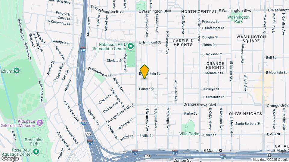 853-861 N Raymond Ave Map and Location Details