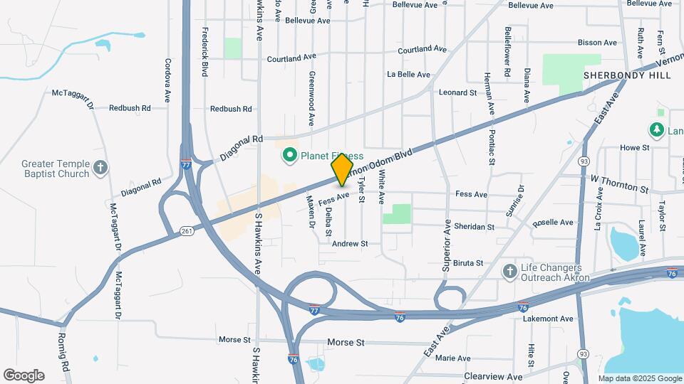 1069 Fess Ave Map and Location Details