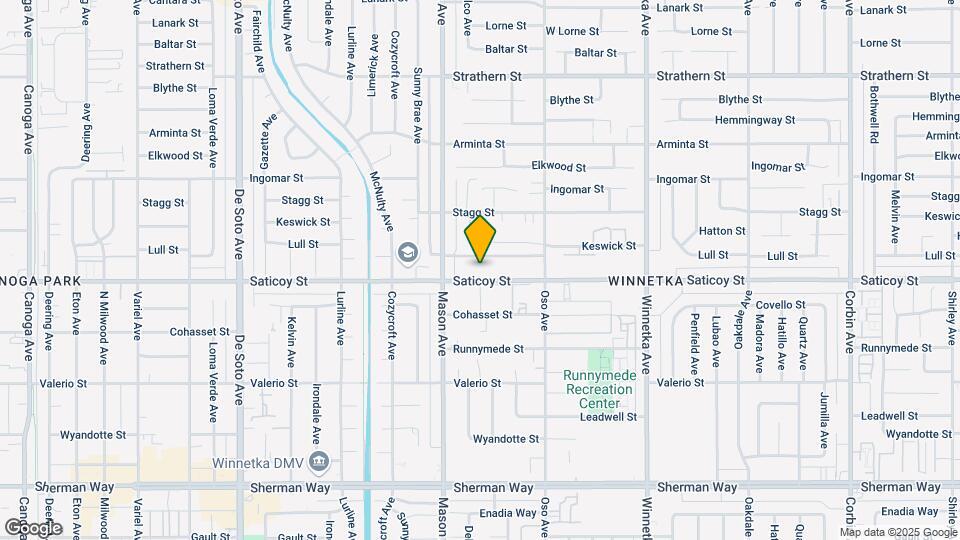 20421 Saticoy St Map and Location Details