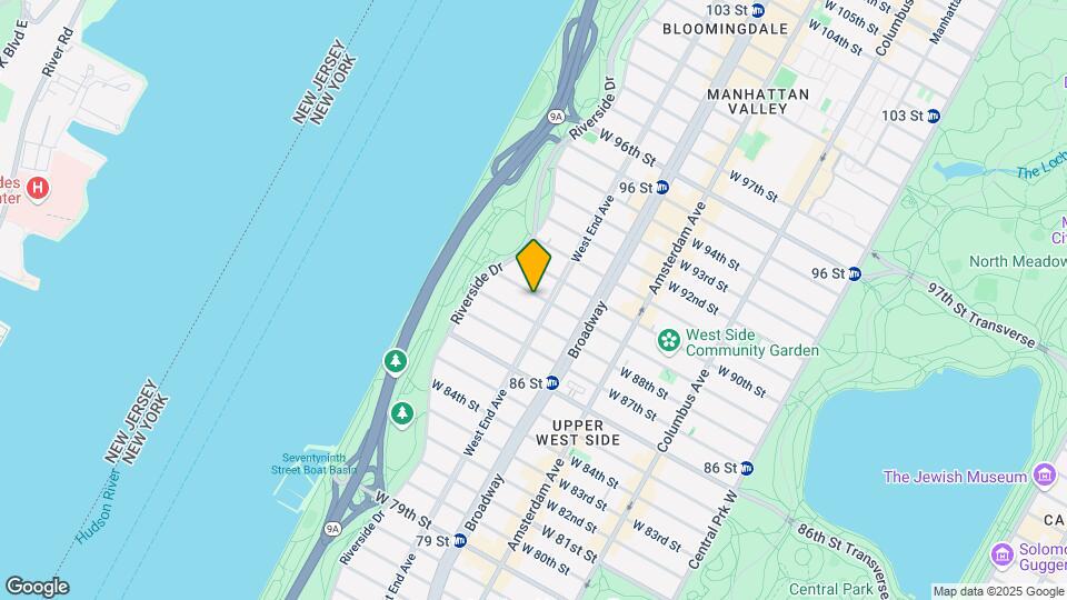 304 W 89th St Mapa y Detalles de la Ubicación