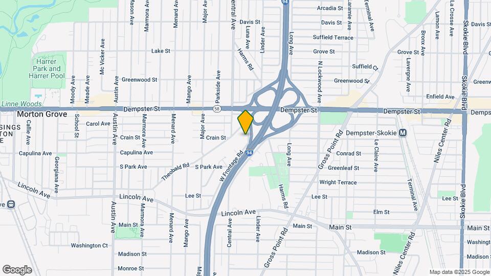8660 Frontage Rd Map and Location Details
