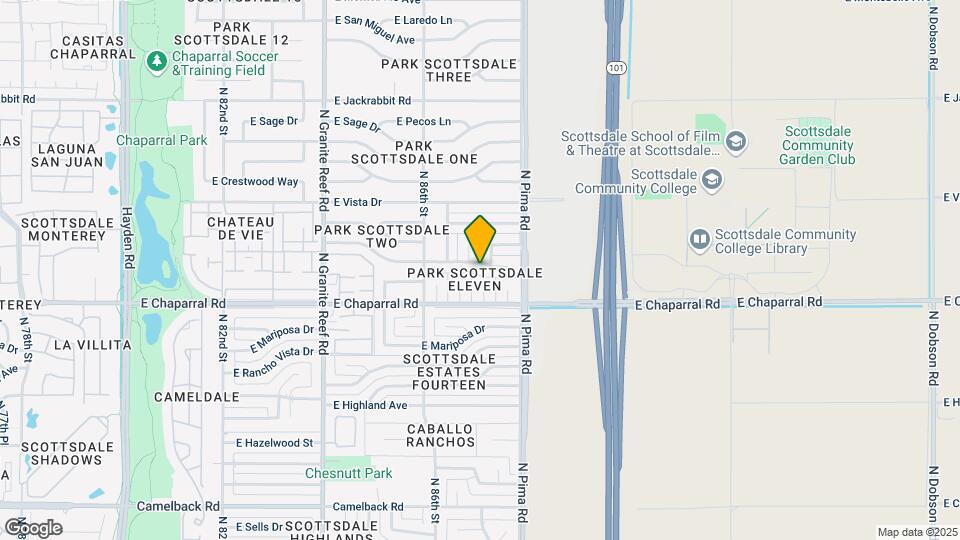 8713 E Orange Blossom Ln Mapa y Detalles de la Ubicación