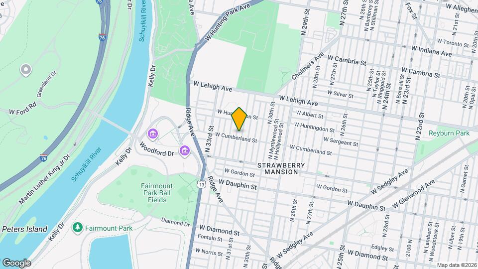 3121 W Cumberland St Map and Location Details