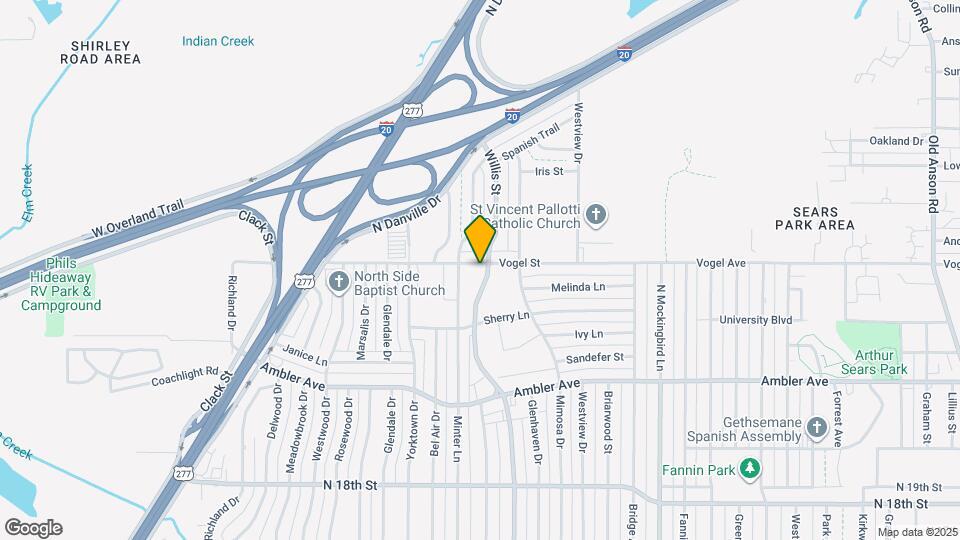 2410 N Willis St Map and Location Details