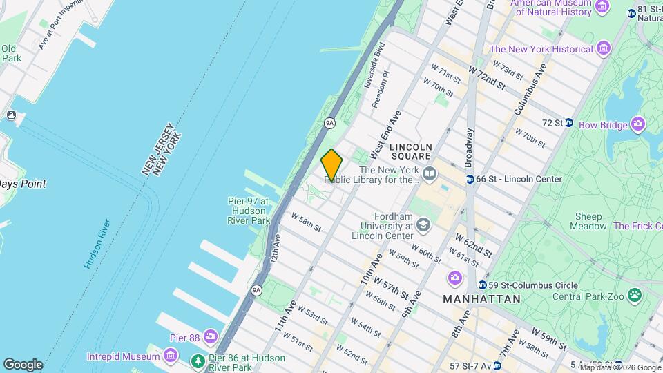 400 W 61st St Mapa y Detalles de la Ubicación