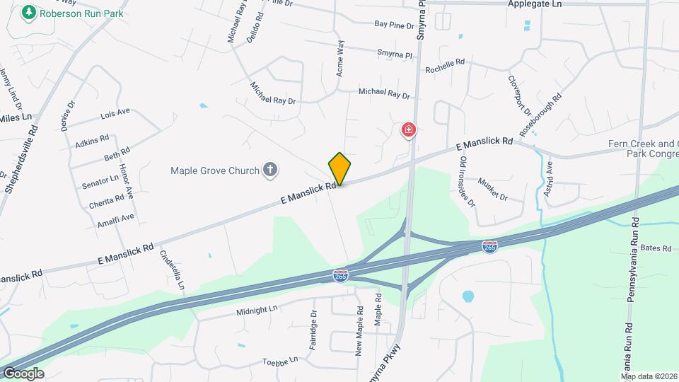 6104 E Manslick Rd Map and Location Details
