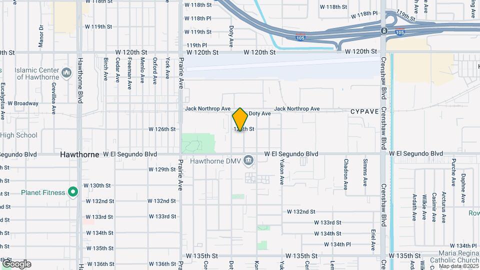 12607-12613 Fonthill Ave Map and Location Details