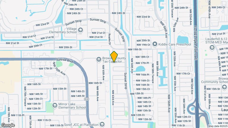 6260 NW 18th St Map and Location Details