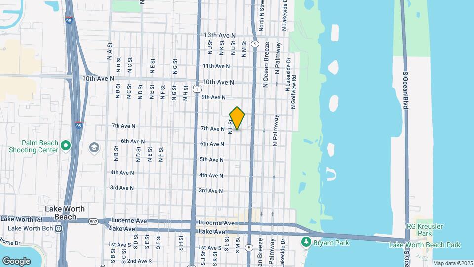 625 N M St Mapa y Detalles de la Ubicación
