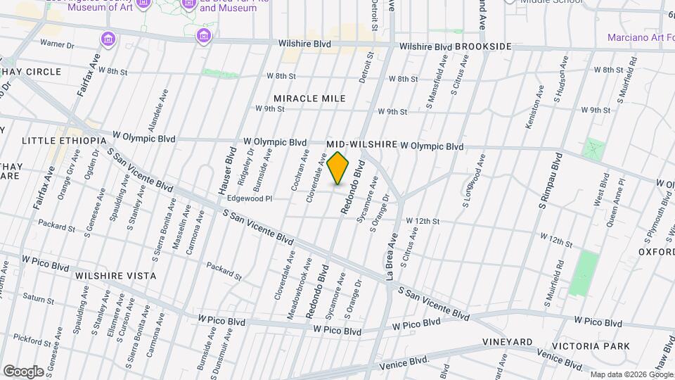 1086 Meadowbrook Ave Map and Location Details