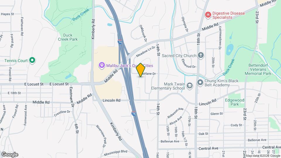 1519 Parklane Dr Map and Location Details