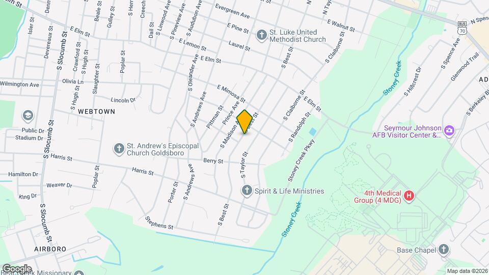 806 S Best St Map and Location Details