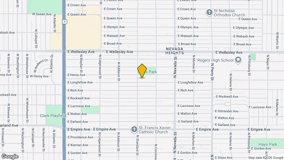 611 E Longfellow Ave Map and Location Details