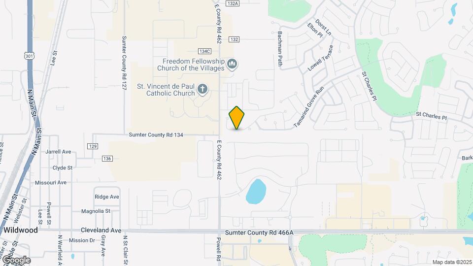 2584 Dividing Creek Path Map and Location Details