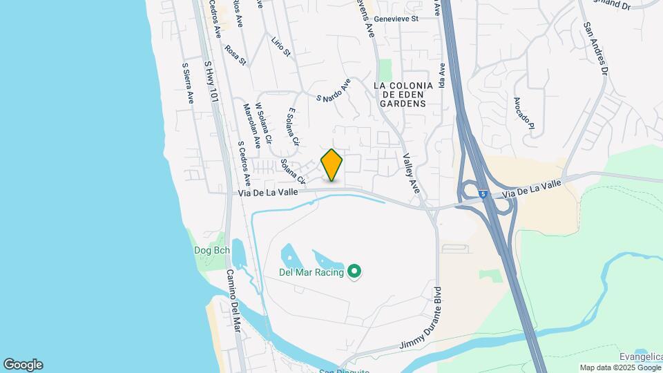 859 Del Mar Downs Rd, Unit E Map and Location Details