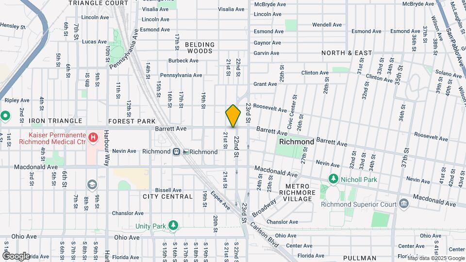 2116-2122 Barrett Ave Mapa y Detalles de la Ubicación