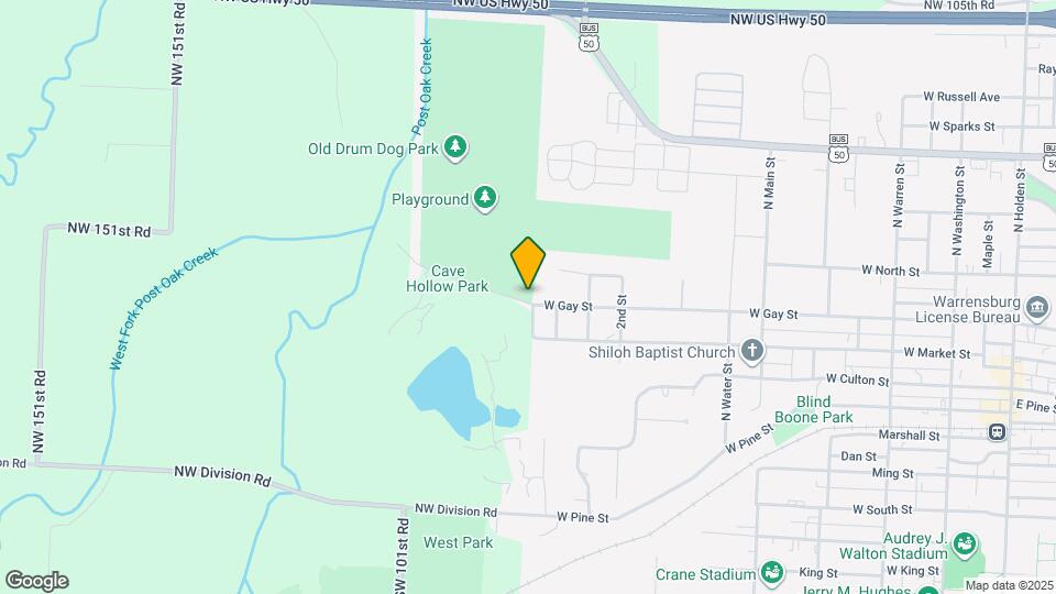 891 W Gay St Map and Location Details