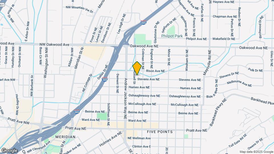 805 Stevens Ave NE Map and Location Details