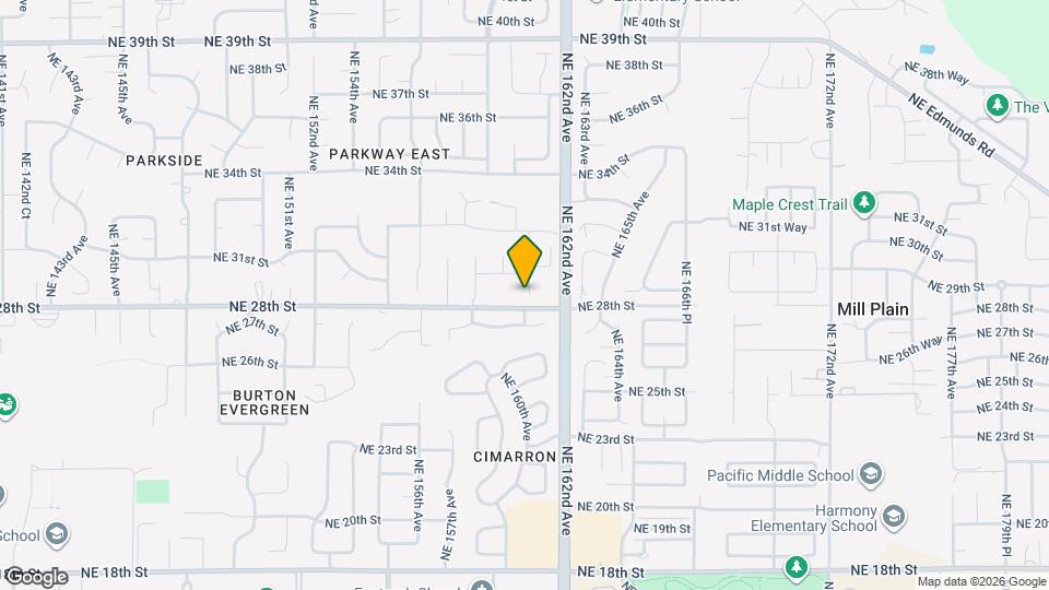 2904 NE 161st Ct Map and Location Details