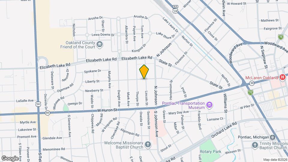 103 Lincoln St Map and Location Details