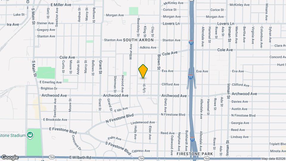 1230 Lily St Mapa y Detalles de la Ubicación