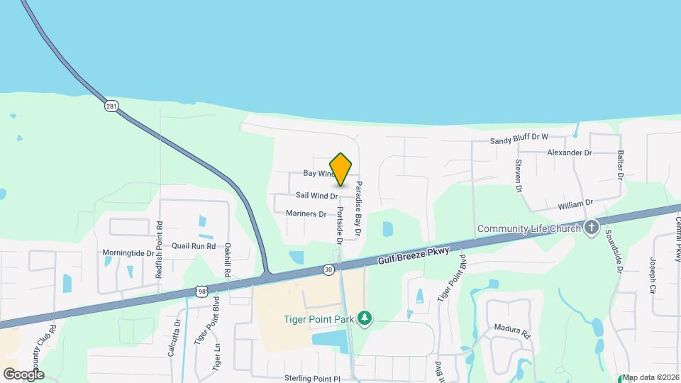 3890 Sail Wind Dr Map and Location Details