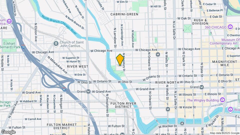 510 W Erie St Mapa y Detalles de la Ubicación