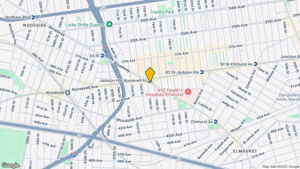 7410 Broadway Mapa y Detalles de la Ubicación