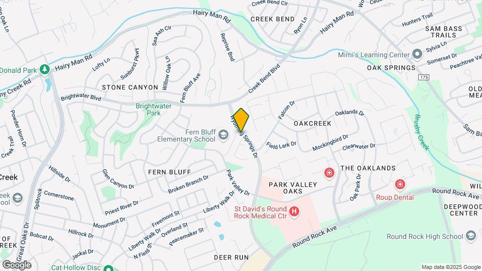 2401 Cloud Peak Ln Mapa y Detalles de la Ubicación