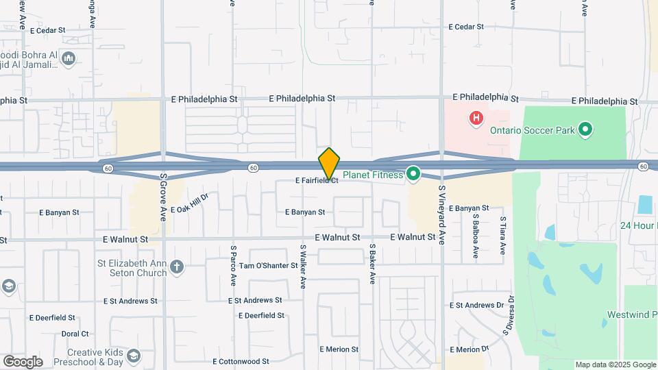 1538 E Fairfield Ct Map and Location Details