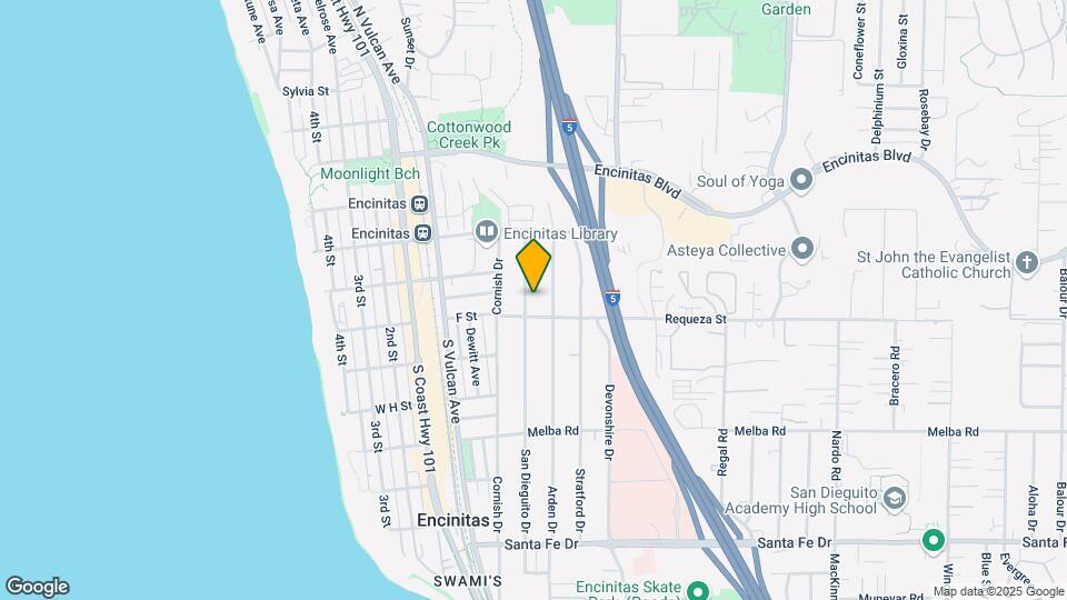 647 San Dieguito Dr Map and Location Details