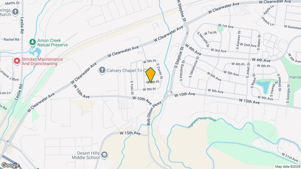 9373 W 8th Pl Map and Location Details